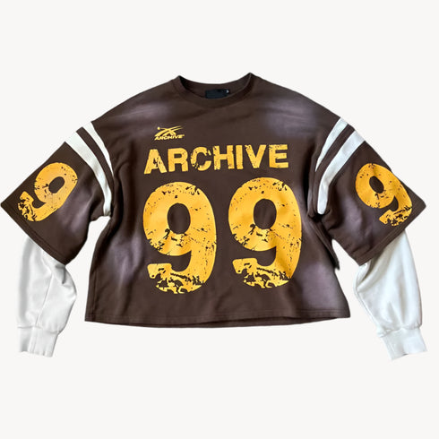 Oversized Sports Shirt – Men's Gothic Streetwear Hoodie